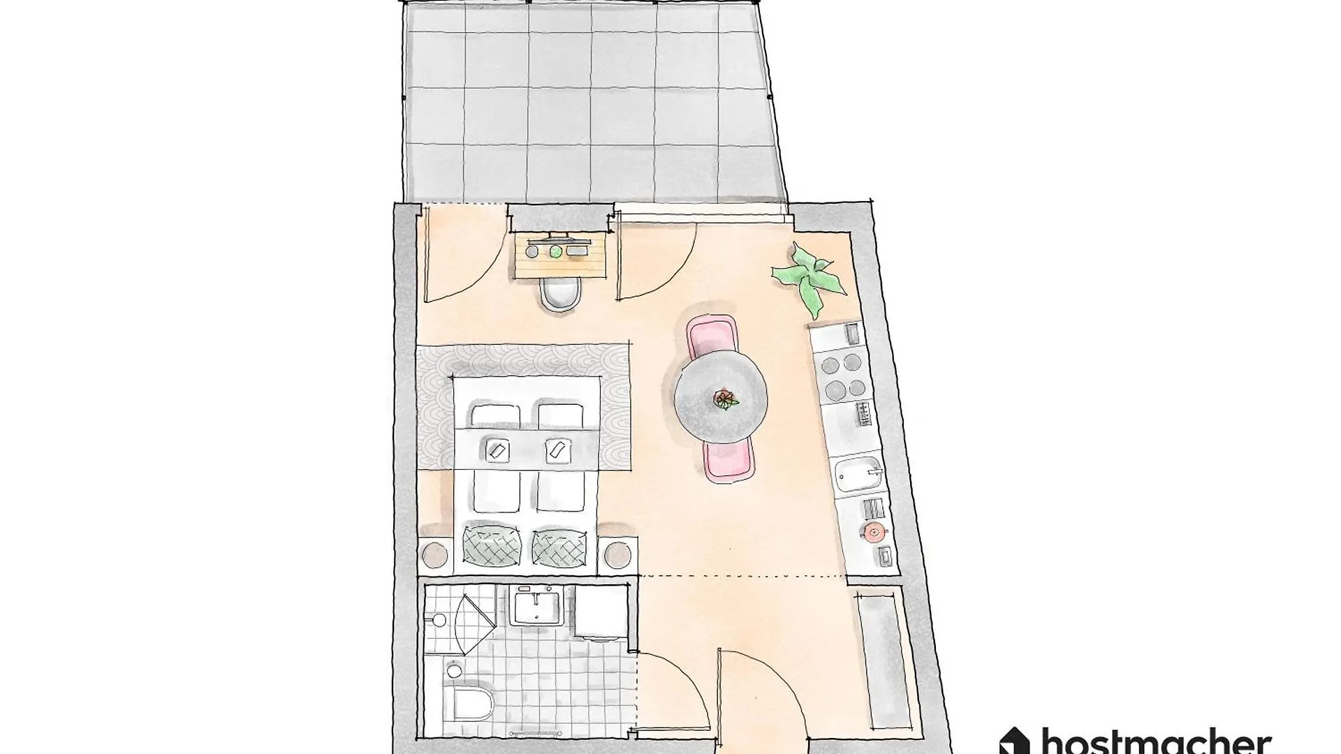 Balcony Bliss Studio By Hm Apartment Vienna Austria